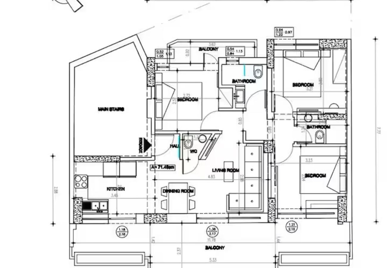 Apartment in Athens - Trojan Affair Paris, 3 bedrooms apartment with balcony and parking