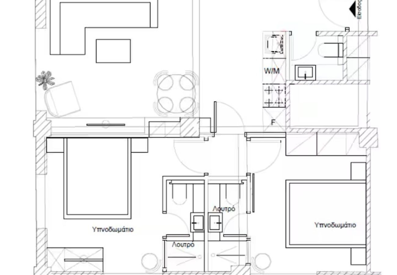 Apartment in Kallithea - Elegant “The Edge” Apartment with Balcony Pool/Gym