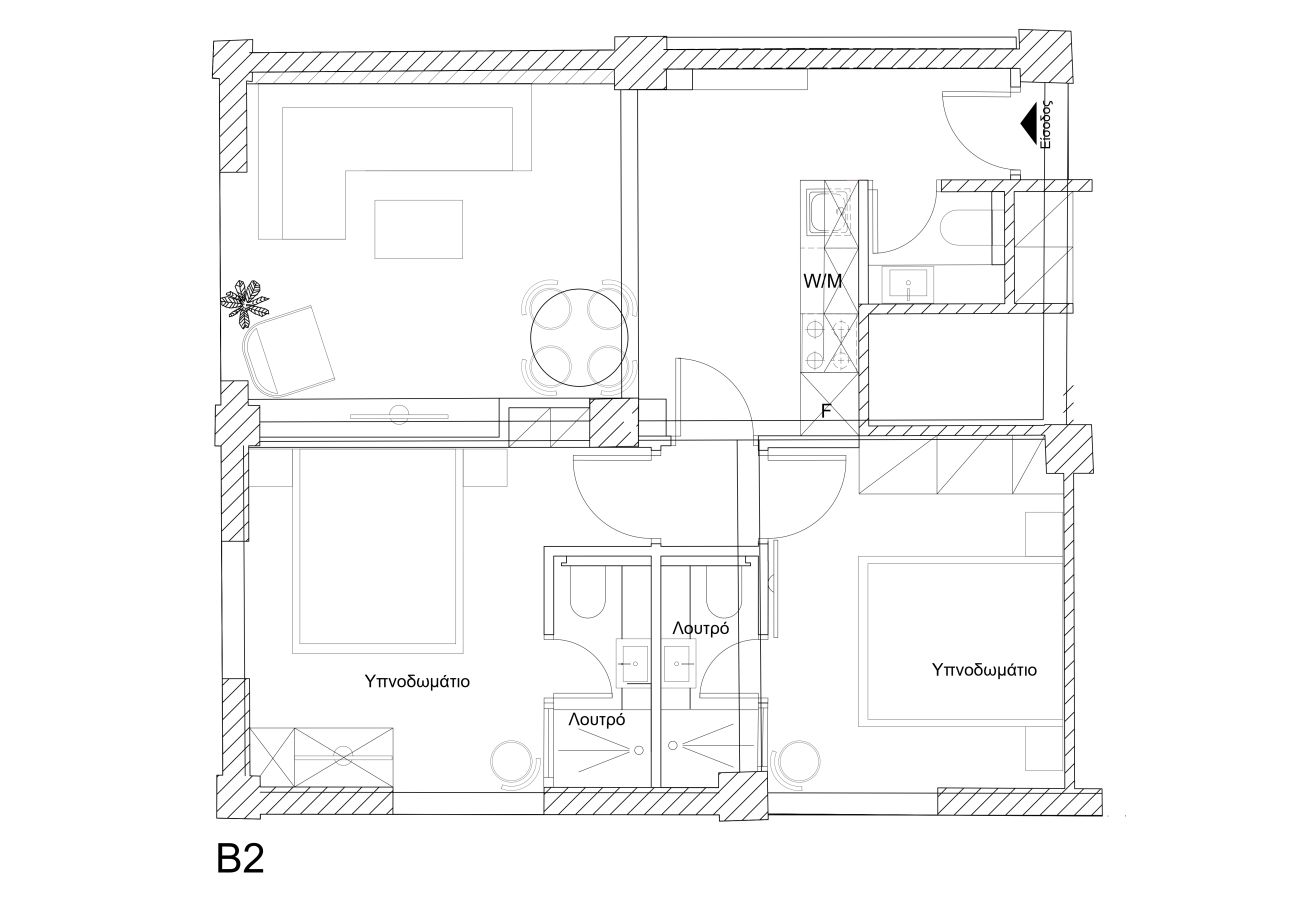 Apartment in Kallithea - Modern Urban Getaway at 
