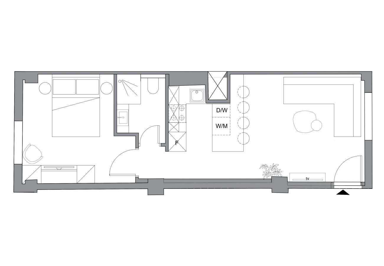 Apartment in Kallithea - Elegant Apartment at the Edge : Pool & Gym