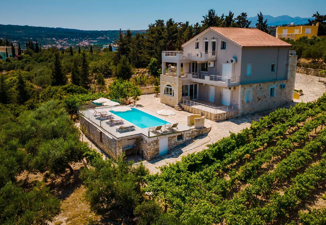 Villa in Douliana - Villa Konstantinos Hilltop Vineyard Escape